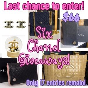 💕💕Chanel Customer Appreciation! SIX different Chanel Giveaways💕💕
